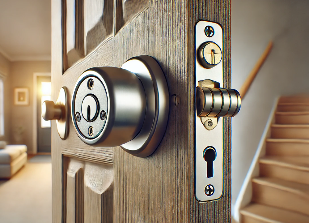 Sugar Land Locksmith Inc technician unlocking residential door